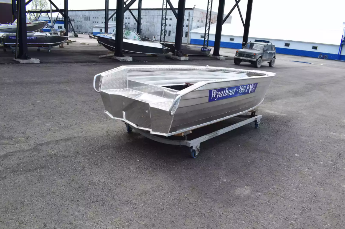 Алюминиевая лодка Wyatboat-390Р Увеличенный борт в Нальчике