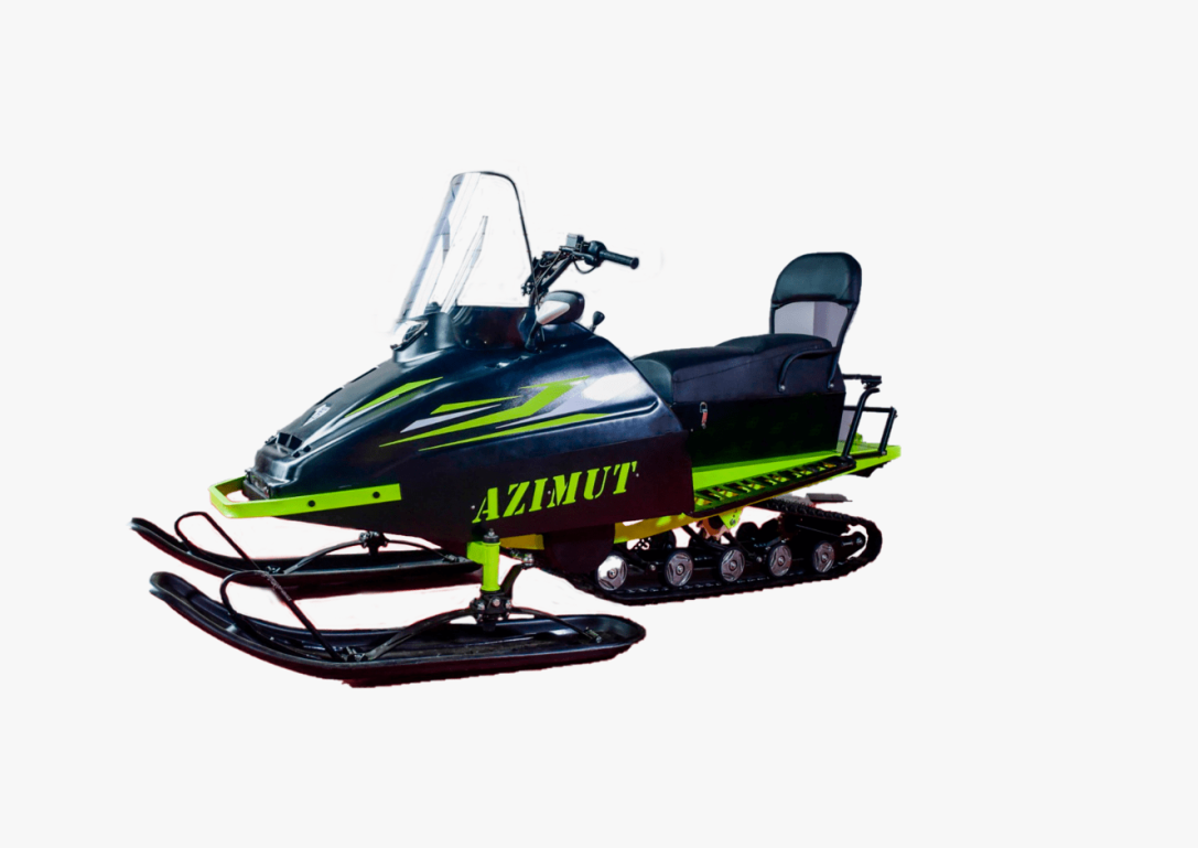 Миниснегоход Бурлак Азимут 20 л.с. , эл.запуск, реверс, тормоз гидравл, капот черный в Нальчике