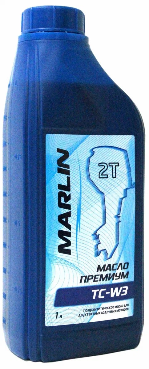 МАСЛО ПОЛУСИНТЕТИЧЕСКОЕ MARLIN ПРЕМИУМ 2Т, TC-W3, 1 ЛИТР в Нальчике