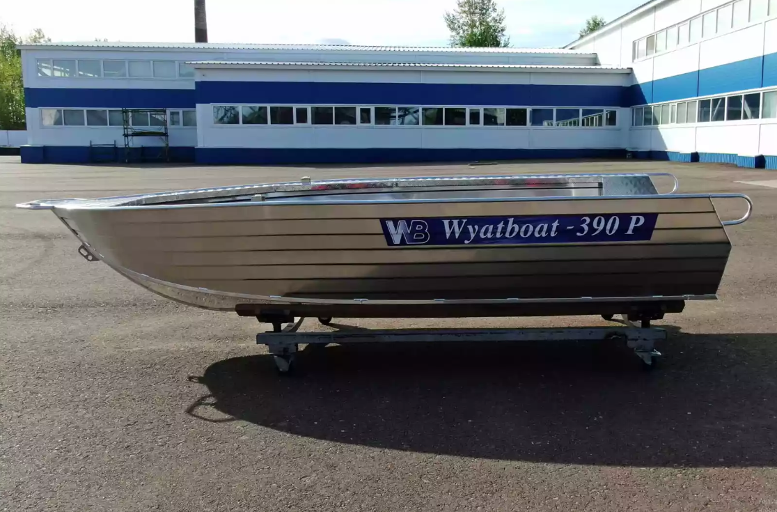 Алюминиевая лодка Wyatboat-390РМ увеличенный борт в Нальчике