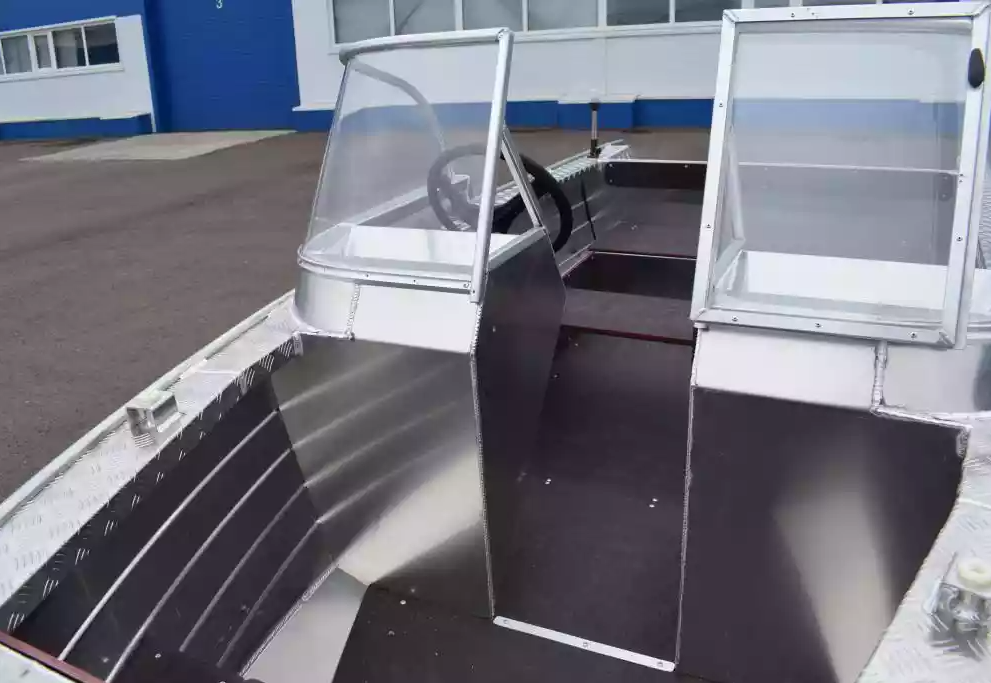 Алюминиевая лодка Wyatboat-390 DCM Увеличенный борт в Нальчике