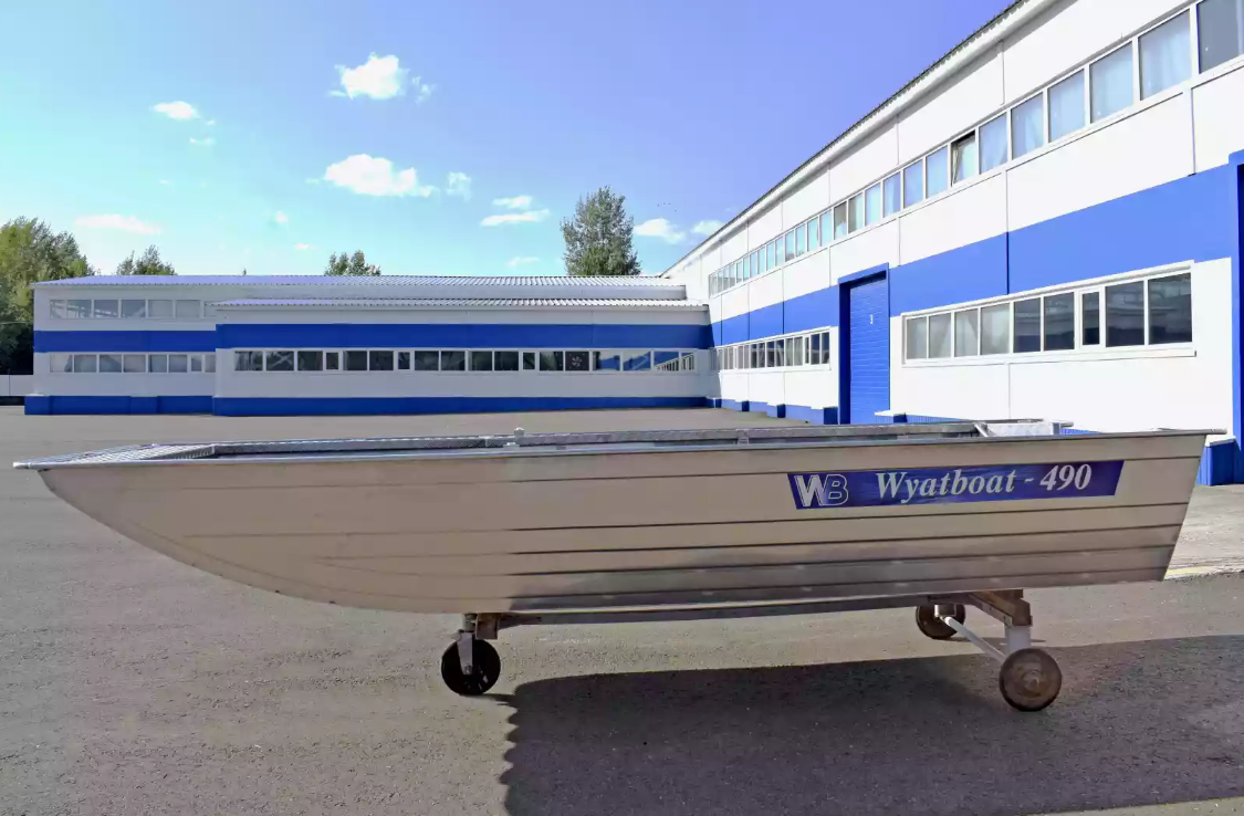 Алюминиевая лодка Wyatboat-490 Jonboat в Нальчике