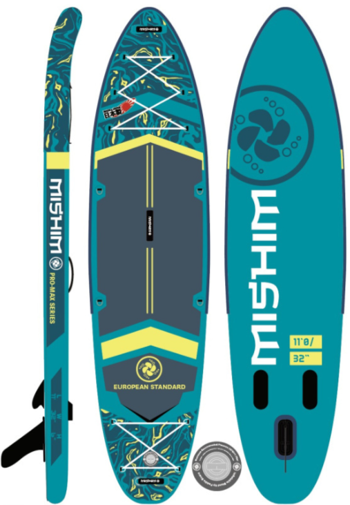 SUP (САП) Доска MISHIMO PRO-MAX Light Teal 11’ (335см) в Нальчике