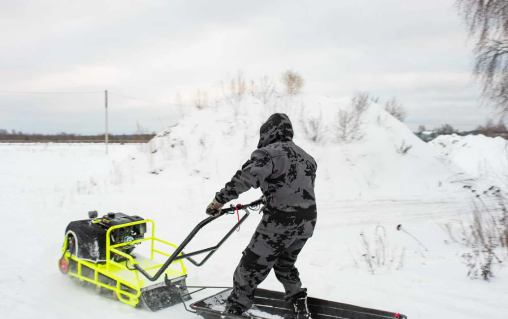 Мотобуксировщик Бурлак ХОЗЯИН-1 (капот ткань) в Нальчике