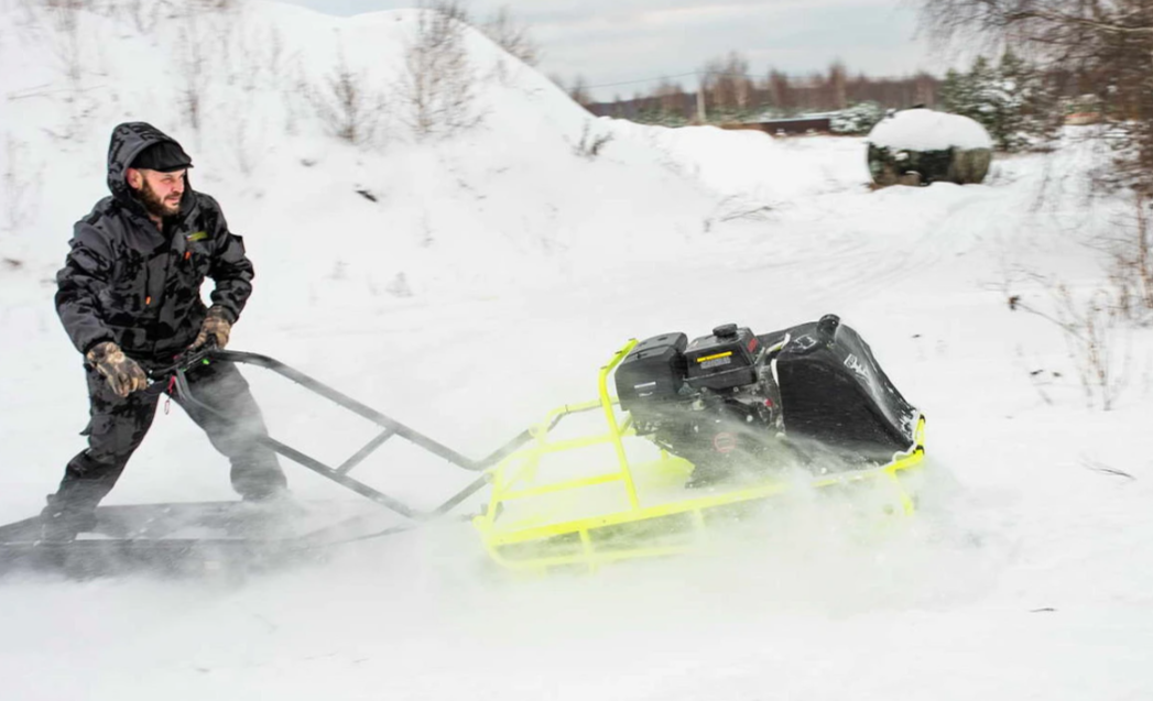 Мотобуксировщик Бурлак ХОЗЯИН-1 (капот ткань) в Нальчике