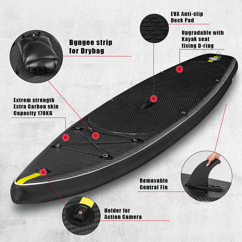 SUP (САП) ДОСКА MISHIMO CARBON DARKSIDE 11’ (335СМ) в Нальчике