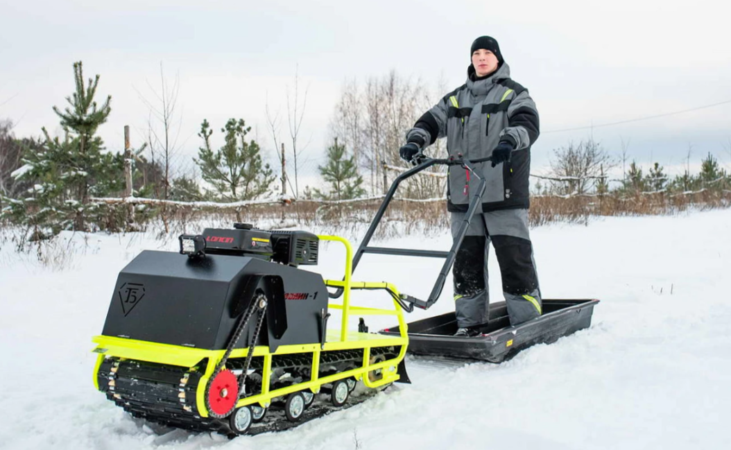 Мотобуксировщик Бурлак ХОЗЯИН-1 (капот ткань) в Нальчике