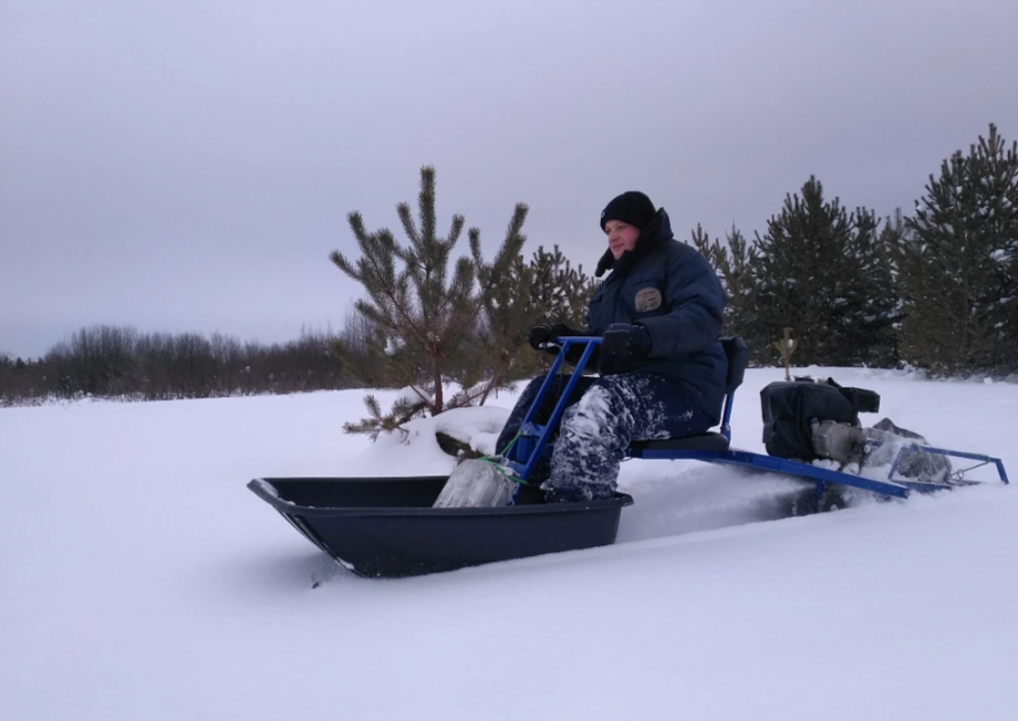 Мотобуксировщик толкач Альбатрос-XL8 с модулем. С фарой, тележки в Нальчике