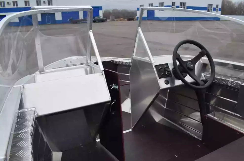 Алюминиевая лодка Wyatboat-390 DCM Увеличенный борт в Нальчике