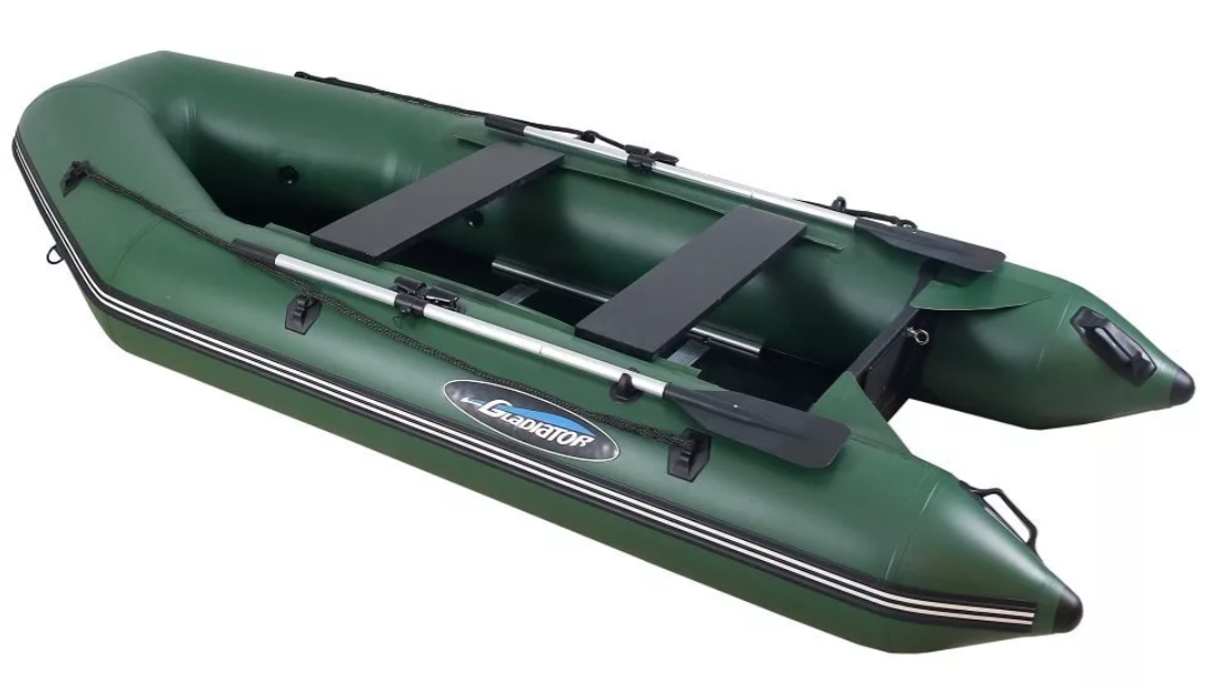 МОТОРНО-ГРЕБНАЯ ЛОДКА ПВХ GLADIATOR А 340 ТК С ФАНЕРНЫМ ПОЛОМ в Нальчике