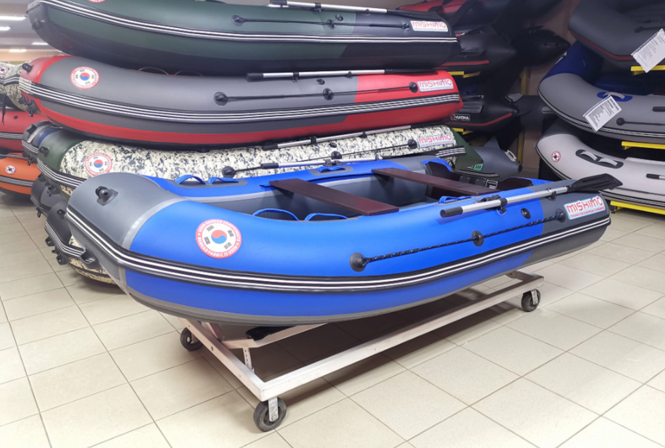 КОМПЛЕКТ Лодка MISHIMO PRO 350 + ЛОДОЧНЫЙ МОТОР MARLIN MP 9.9 (20) AMHS PRO в Нальчике