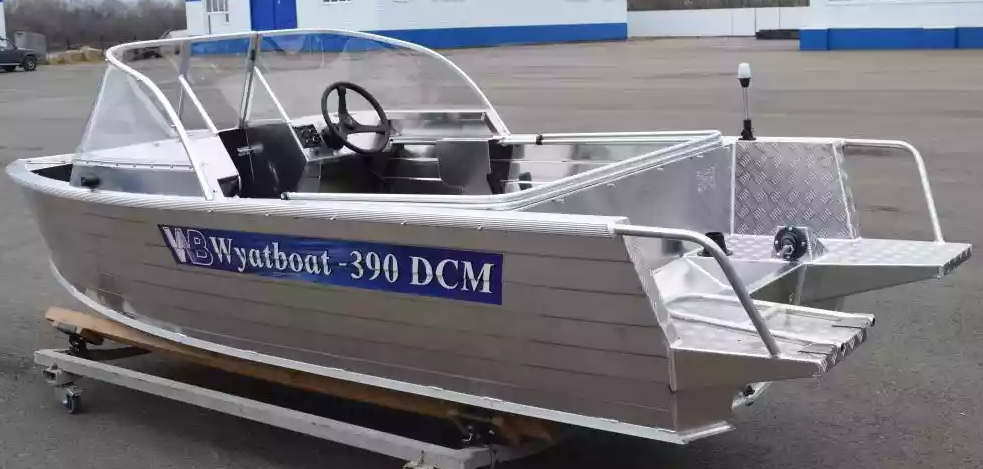Алюминиевая лодка Wyatboat-390 DCM Увеличенный борт в Нальчике