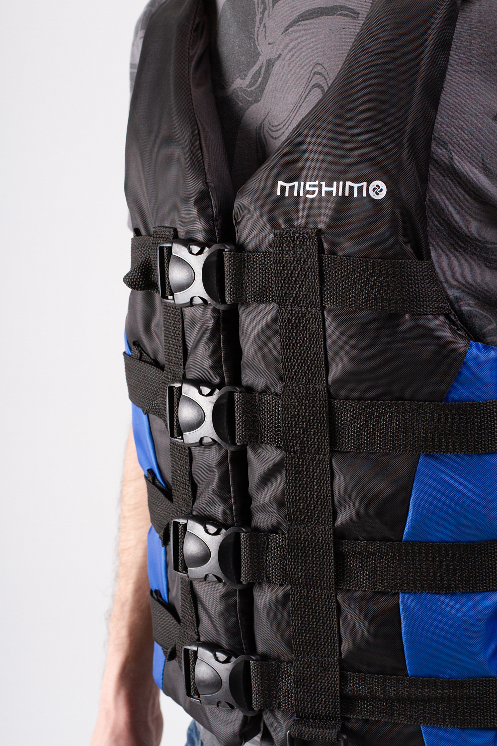 Жилет спасательный MISHIMO PRO Премиум качества Черно-синий в Нальчике