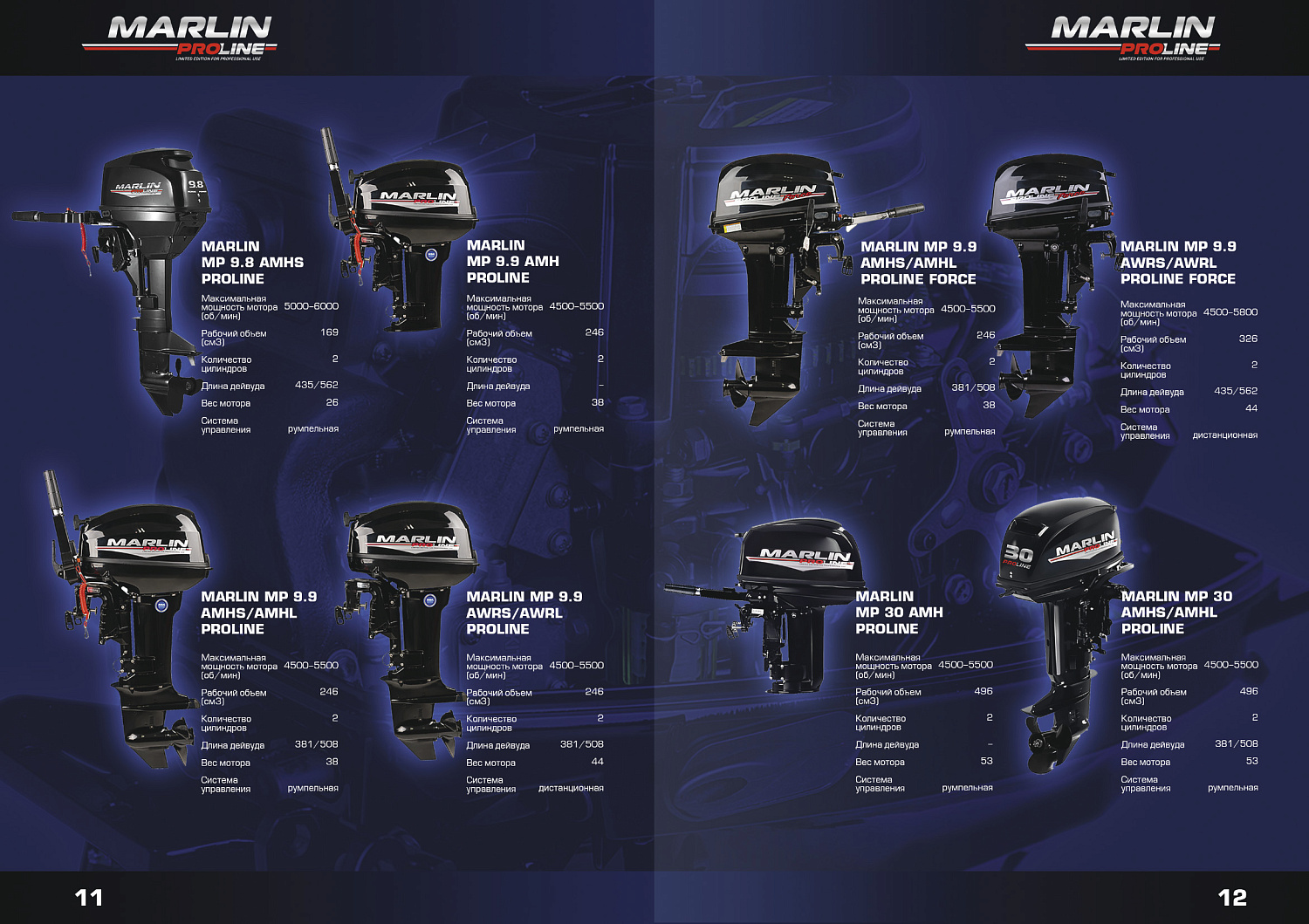 Лодочный мотор MARLIN PROLINE MP 9.9(20) AMHL FORCE в Нальчике